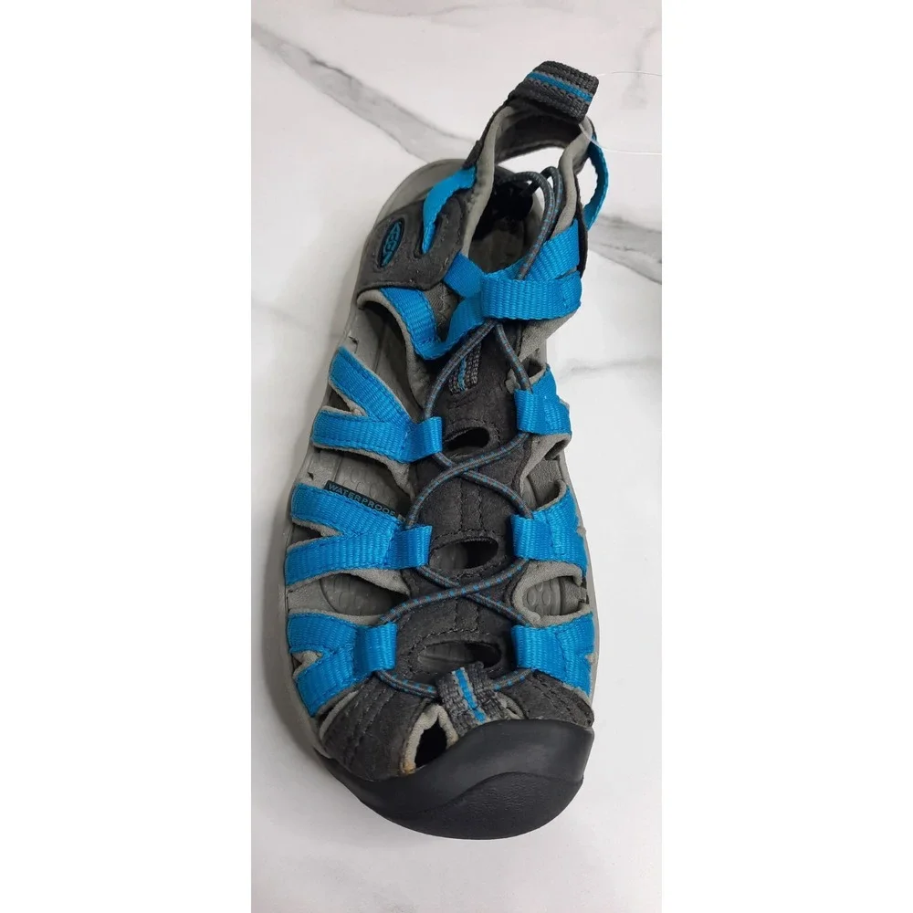 Keen Sandals Big Kids Size 5 H2 Comfort Sporty Waterproof Teal Blue Slip On